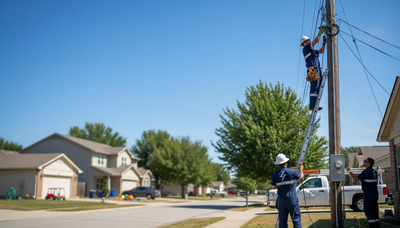 Residential electrician providing installation services in Sherrill, IA